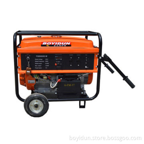 Gasoline generator with wireless remote, handle and wheel 100% copper line